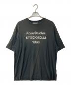 Acne studiosアクネ ストゥディオズ）の古着「Stamp Logo Distressed Tee」｜グレー