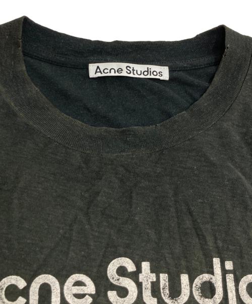 Acne studios（アクネ ストゥディオズ）ACNE STUDIOS (アクネ ストゥディオズ) Stamp Logo Distressed Tee グレー サイズ:Mの古着・服飾アイテム