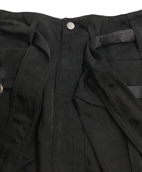 PRANK PROJECT（プランクプロジェクト）PRANK PROJECT (プランクプロジェクト) ベルテッドレイヤードスカート ブラック サイズ:FREEの古着・服飾アイテム