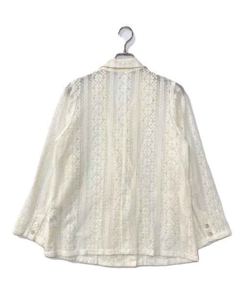 pual ce cin（ピュアルセシン）pual ce cin (ピュアルセシン) ヴィンテージライクレースジャケット ホワイト サイズ:表記無し 未使用品の古着・服飾アイテム