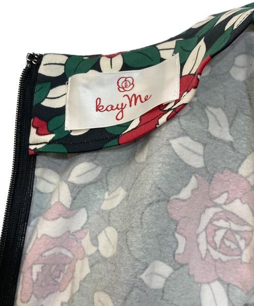 kay me（ケイミー）kay me (ケイミー) 花柄ワンピース グリーン サイズ:9の古着・服飾アイテム