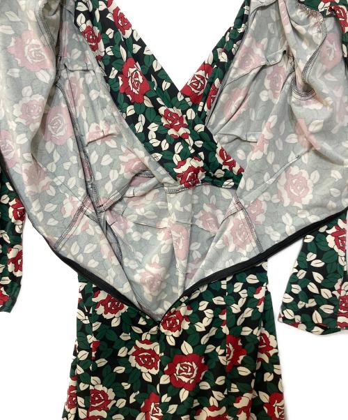kay me（ケイミー）kay me (ケイミー) 花柄ワンピース グリーン サイズ:9の古着・服飾アイテム