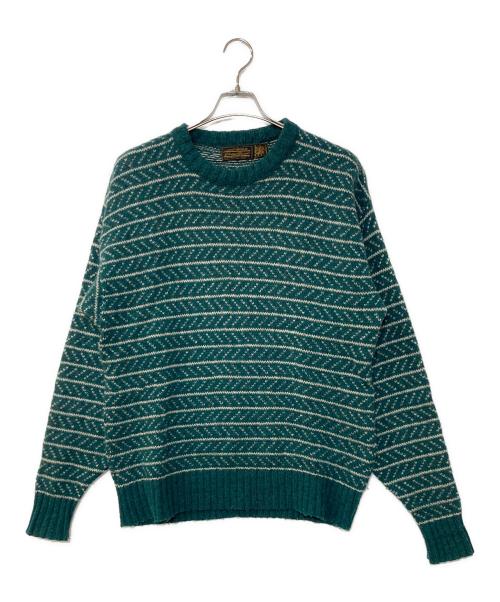 Eddie Bauer（エディーバウアー）Eddie Bauer (エディーバウアー) バーズアイニット グリーン サイズ:Lの古着・服飾アイテム