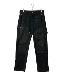 FUTUR'CHIVES（フューチャーカイブ）の古着「TROUSERS 001 ダブルニー ペインターパンツ」｜ブラック