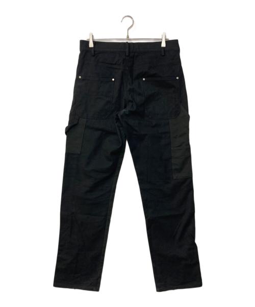 FUTUR'CHIVES（フューチャーカイブ）FUTUR'CHIVES (フューチャーカイブ) TROUSERS 001 ダブルニー ペインターパンツ ブラック サイズ:2の古着・服飾アイテム