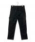 FUTUR'CHIVES (フューチャーカイブ) TROUSERS 001 ダブルニー ペインターパンツ ブラック サイズ:2：10000円