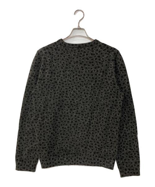 GUCCI（グッチ）GUCCI (グッチ) レオパード カシミヤウールニット グレー サイズ:Lの古着・服飾アイテム