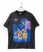 SCREEN STARSスクリーンズスターズ）の古着「90s セーラームーンR プリントTシャツ」｜ブラック