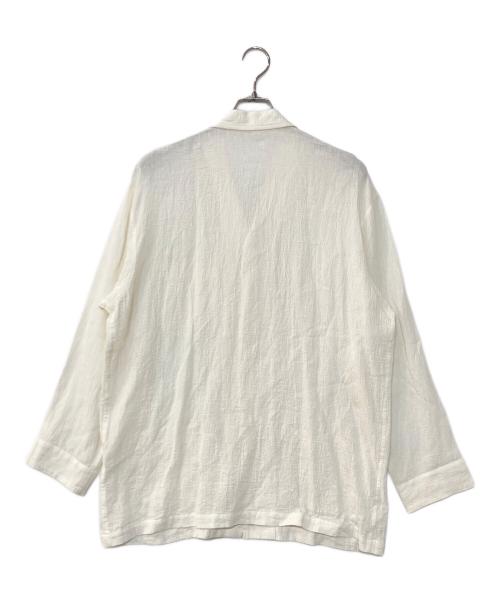 Cale（カル）Cale (カル) ウォーターツイストリネンシャツジャケット ホワイト サイズ:3の古着・服飾アイテム