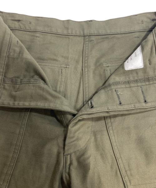 HYKE（ハイク）HYKE (ハイク) BACK SATIN BAKER PANTS ベイカーパンツ グリーン サイズ:4 XLの古着・服飾アイテム