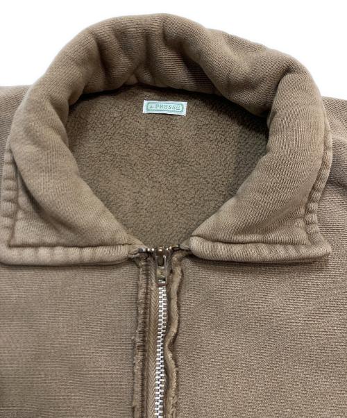 A.PRESSE（アプレッセ）A.PRESSE (アプレッセ) Vintage Half Zip Sweatshirt ブラウン サイズ:2の古着・服飾アイテム