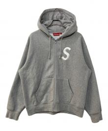 SUPREME（シュプリーム）の古着「S Logo Zip Up Hooded Sweatshirt」｜グレー
