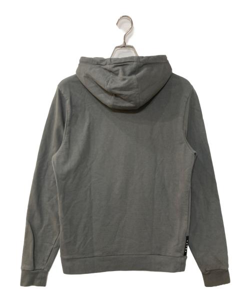 PRADA（プラダ）PRADA (プラダ) ラバー ロゴ プルオーバー パーカー グレー サイズ:Sの古着・服飾アイテム