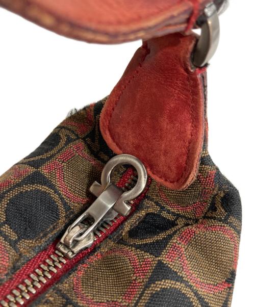 Salvatore Ferragamo（サルヴァトーレ フェラガモ）Salvatore Ferragamo (サルヴァトーレ フェラガモ) ミニハンドバッグ ブラウン×ブラックの古着・服飾アイテム