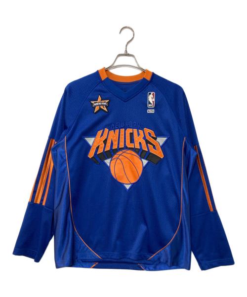 KITH（キス）KITH (キス) Kith for NBA All-Star New York Knicks Samuel Shirt/ゲームシャツ ブルー サイズ:Sの古着・服飾アイテム