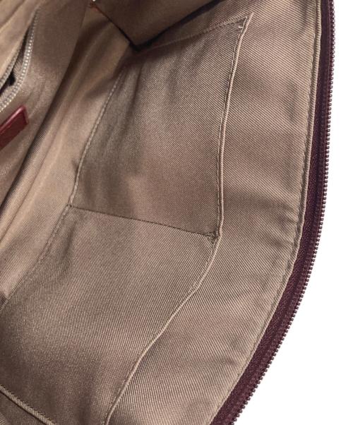 EAR（イア）EAR (イア) ワイドテープレザーショルダーバッグ ブラウンの古着・服飾アイテム