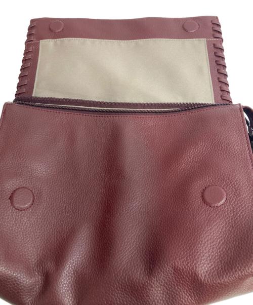 EAR（イア）EAR (イア) ワイドテープレザーショルダーバッグ ブラウンの古着・服飾アイテム