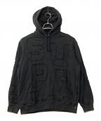 SUPREMEシュプリーム）の古着「Cutout Letters Hooded」｜ブラック