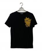 ）の古着「スカル刺繍Tシャツ」｜ブラック