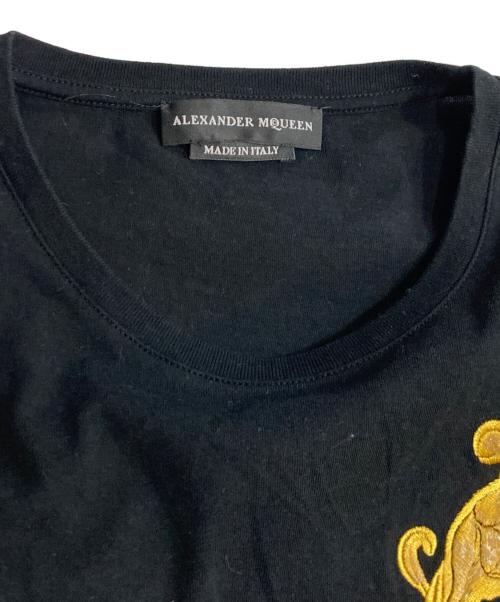 ALEXANDER McQUEEN（アレキサンダーマックイーン）ALEXANDER McQUEEN (アレキサンダーマックイーン) スカル刺繍Tシャツ ブラック サイズ:Sの古着・服飾アイテム