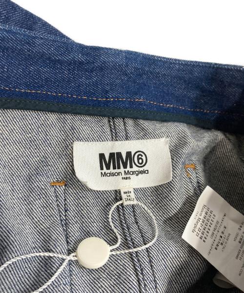 MM6 Maison Margiela（エムエムシックスメゾンマルジェラ）MM6 Maison Margiela (エムエムシックスメゾンマルジェラ) フロントボタンラップデニムスカート インディゴ サイズ:38の古着・服飾アイテム