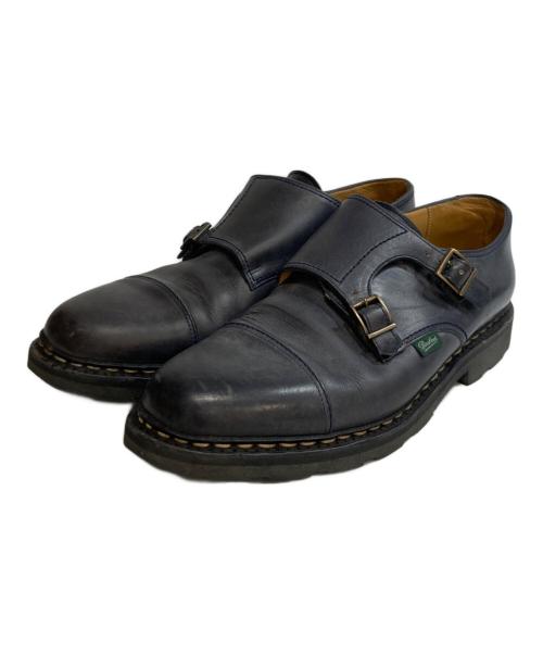PARABOOT（パラブーツ）PARABOOT (パラブーツ) WILLIAM ダブルモンクストラップレザーシューズ ネイビー サイズ:10 1/2の古着・服飾アイテム