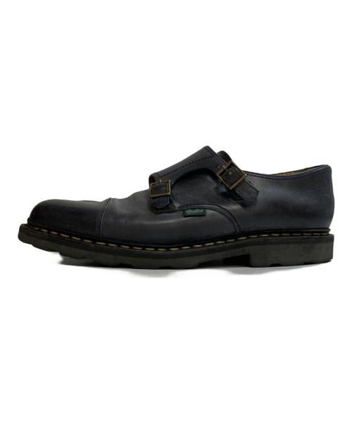 PARABOOT（パラブーツ）PARABOOT (パラブーツ) WILLIAM ダブルモンクストラップレザーシューズ ネイビー サイズ:10 1/2の古着・服飾アイテム