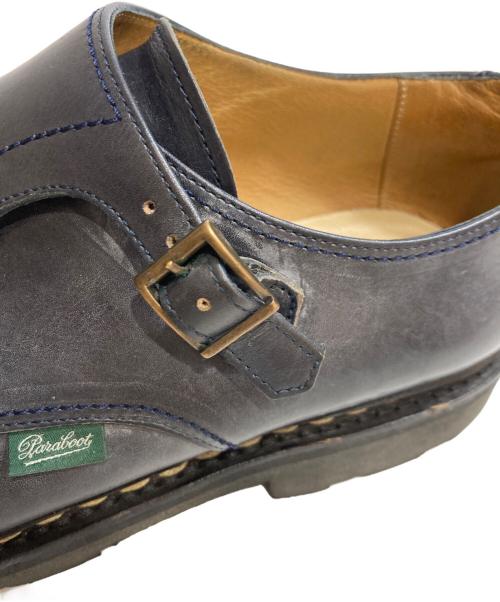 PARABOOT（パラブーツ）PARABOOT (パラブーツ) WILLIAM ダブルモンクストラップレザーシューズ ネイビー サイズ:10 1/2の古着・服飾アイテム