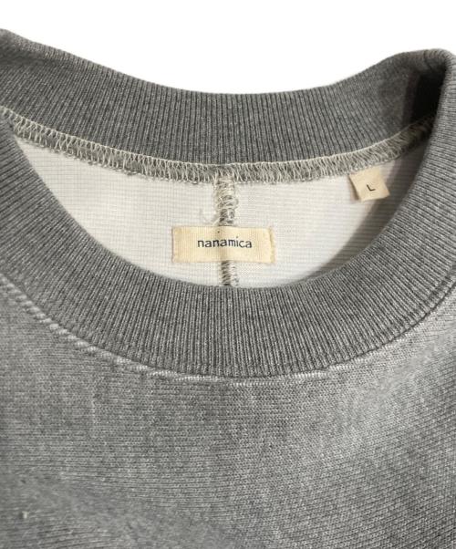 nanamica（ナナミカ）nanamica (ナナミカ) Crew Neck Sweat グレー サイズ:Lの古着・服飾アイテム