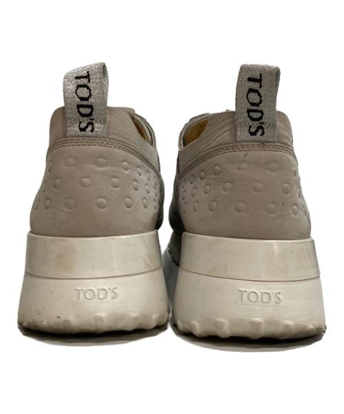 TOD'S（トッズ）TOD'S (トッズ) レザースニーカー グレー サイズ:38.5の古着・服飾アイテム