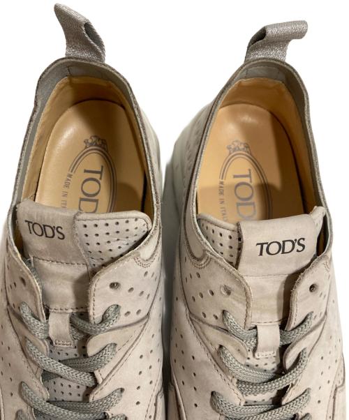 TOD'S（トッズ）TOD'S (トッズ) レザースニーカー グレー サイズ:38.5の古着・服飾アイテム