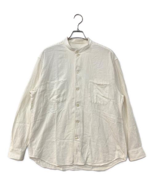 EMPORIO ARMANI（エンポリオ アルマーニ）EMPORIO ARMANI (エンポリオ アルマーニ) 90’sバンドカラーシャツ ホワイト サイズ:Lの古着・服飾アイテム
