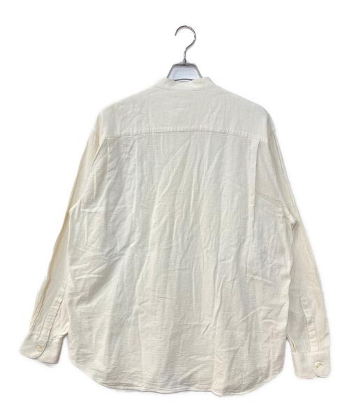 EMPORIO ARMANI（エンポリオ アルマーニ）EMPORIO ARMANI (エンポリオ アルマーニ) 90’sバンドカラーシャツ ホワイト サイズ:Lの古着・服飾アイテム