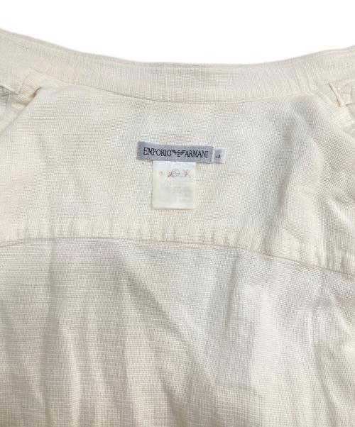 EMPORIO ARMANI（エンポリオ アルマーニ）EMPORIO ARMANI (エンポリオ アルマーニ) 90’sバンドカラーシャツ ホワイト サイズ:Lの古着・服飾アイテム