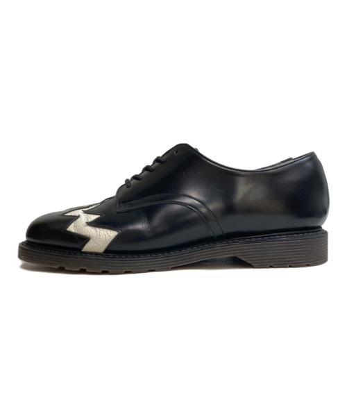 foot the coacher（フットザコーチャー）foot the coacher (フットザコーチャー) S.S.SHOES(Thunder) ブラック×ホワイト サイズ:8の古着・服飾アイテム