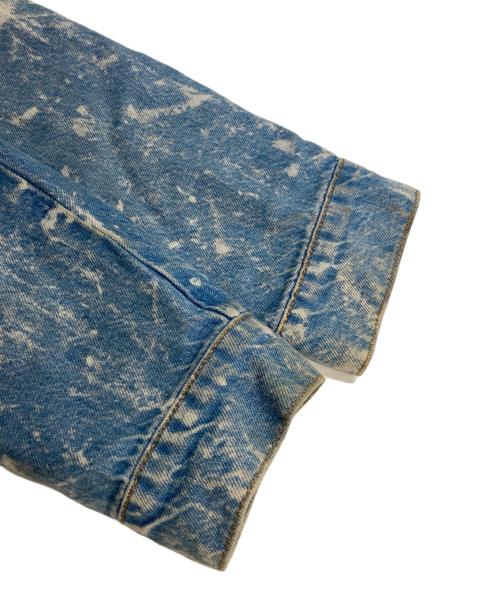 GANNI（ガニー）GANNI (ガニー) フリルデニムジャケット ブリーチ加工 インディゴ サイズ:34の古着・服飾アイテム
