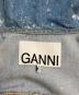 中古・古着 GANNI (ガニー) フリルデニムジャケット ブリーチ加工 インディゴ サイズ:34：15000円