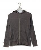 BURBERRY BLACK LABELバーバリーブラックレーベル）の古着「サーマル ジップパーカー」｜チャコールグレー