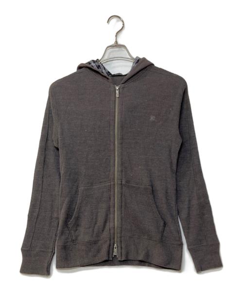 BURBERRY BLACK LABEL（バーバリーブラックレーベル）BURBERRY BLACK LABEL (バーバリーブラックレーベル) サーマル ジップパーカー チャコールグレー サイズ:2の古着・服飾アイテム
