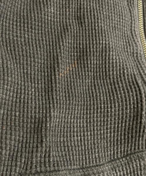 BURBERRY BLACK LABEL（バーバリーブラックレーベル）BURBERRY BLACK LABEL (バーバリーブラックレーベル) サーマル ジップパーカー チャコールグレー サイズ:2の古着・服飾アイテム