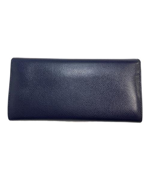 Salvatore Ferragamo（サルヴァトーレ フェラガモ）Salvatore Ferragamo (サルヴァトーレ フェラガモ) ガンチーニ フラップ長財布 ネイビーの古着・服飾アイテム