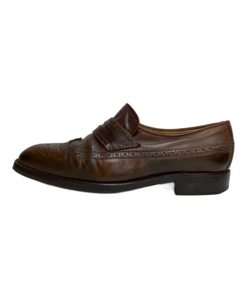 BALLY（バリー）BALLY (バリー) ウィングチップローファー ブラウン サイズ:41 1/2の古着・服飾アイテム