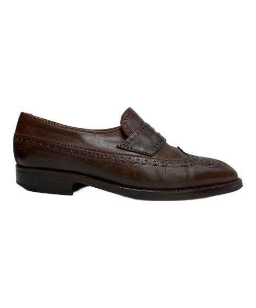 BALLY（バリー）BALLY (バリー) ウィングチップローファー ブラウン サイズ:41 1/2の古着・服飾アイテム
