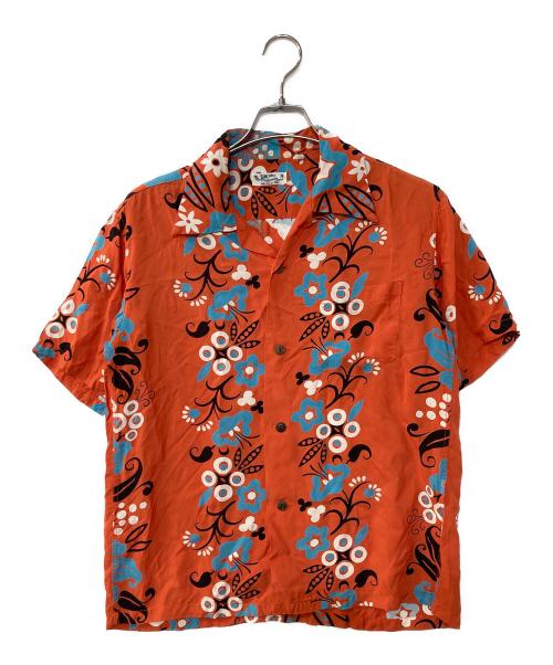 Sun Surf（サンサーフ）Sun Surf (サンサーフ) RAYON S/S “ELSIE'S FLOWER” アロハシャツ オレンジ サイズ:Mの古着・服飾アイテム