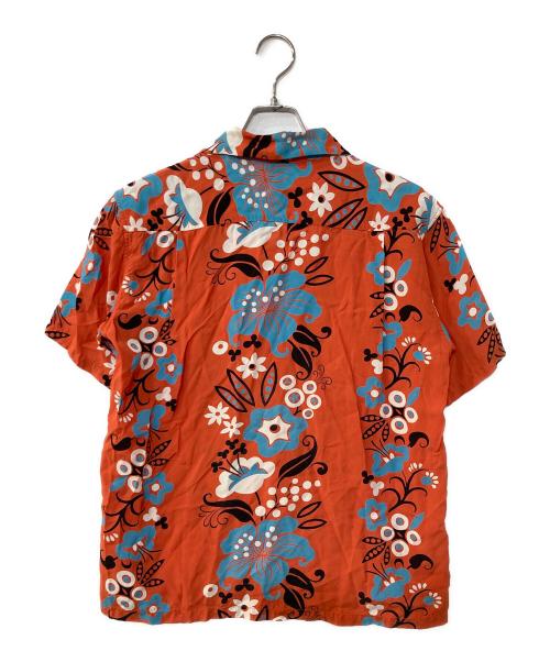 Sun Surf（サンサーフ）Sun Surf (サンサーフ) RAYON S/S “ELSIE'S FLOWER” アロハシャツ オレンジ サイズ:Mの古着・服飾アイテム