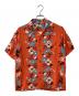 Sun Surf（サンサーフ）の古着「RAYON S/S “ELSIE'S FLOWER” アロハシャツ」｜オレンジ