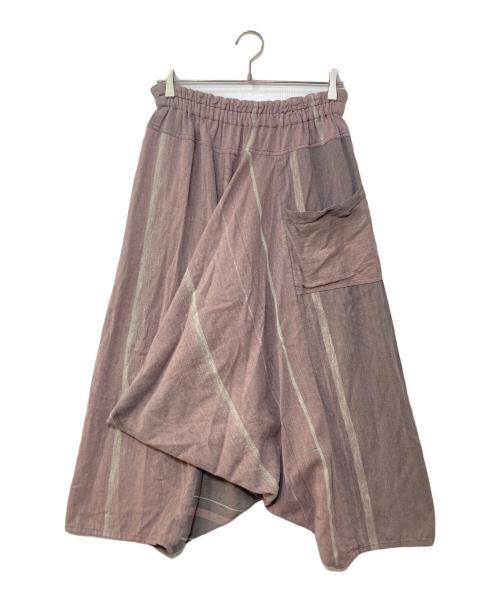 tamaki niime（タマキ ニイメ）tamaki niime (タマキ ニイメ) tarun pants サルエルパンツ パープル サイズ:longの古着・服飾アイテム