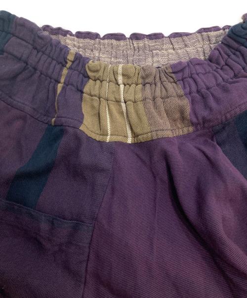 tamaki niime（タマキ ニイメ）tamaki niime (タマキ ニイメ) tarun pant サルエル ワイドパンツ パープル サイズ:3の古着・服飾アイテム