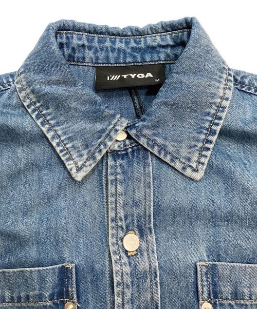 TYGA（タイガ）TYGA (タイガ) TYGA DENIM OVER SHIRT インディゴ サイズ:Mの古着・服飾アイテム