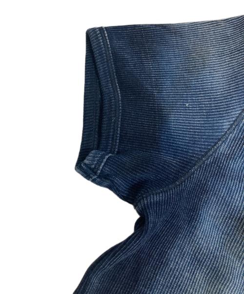 DIESEL（ディーゼル）DIESEL (ディーゼル) X-ray top in check-print rib-jersey ブルー サイズ:Mの古着・服飾アイテム